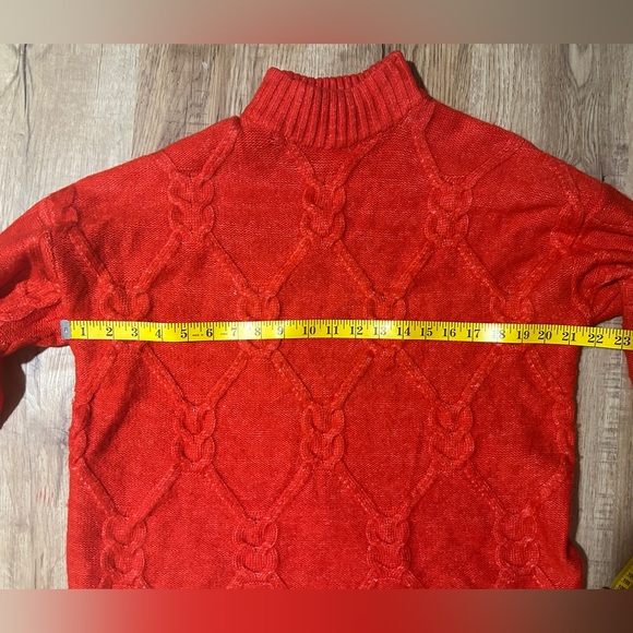 Reitmans Red Cable Knit Sweater - Picture 4 of 4